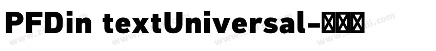 PFDin textUniversal字体转换